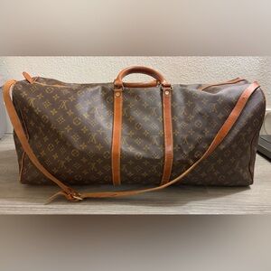 Louis Vuitton Brown Monogram Duffel Bag